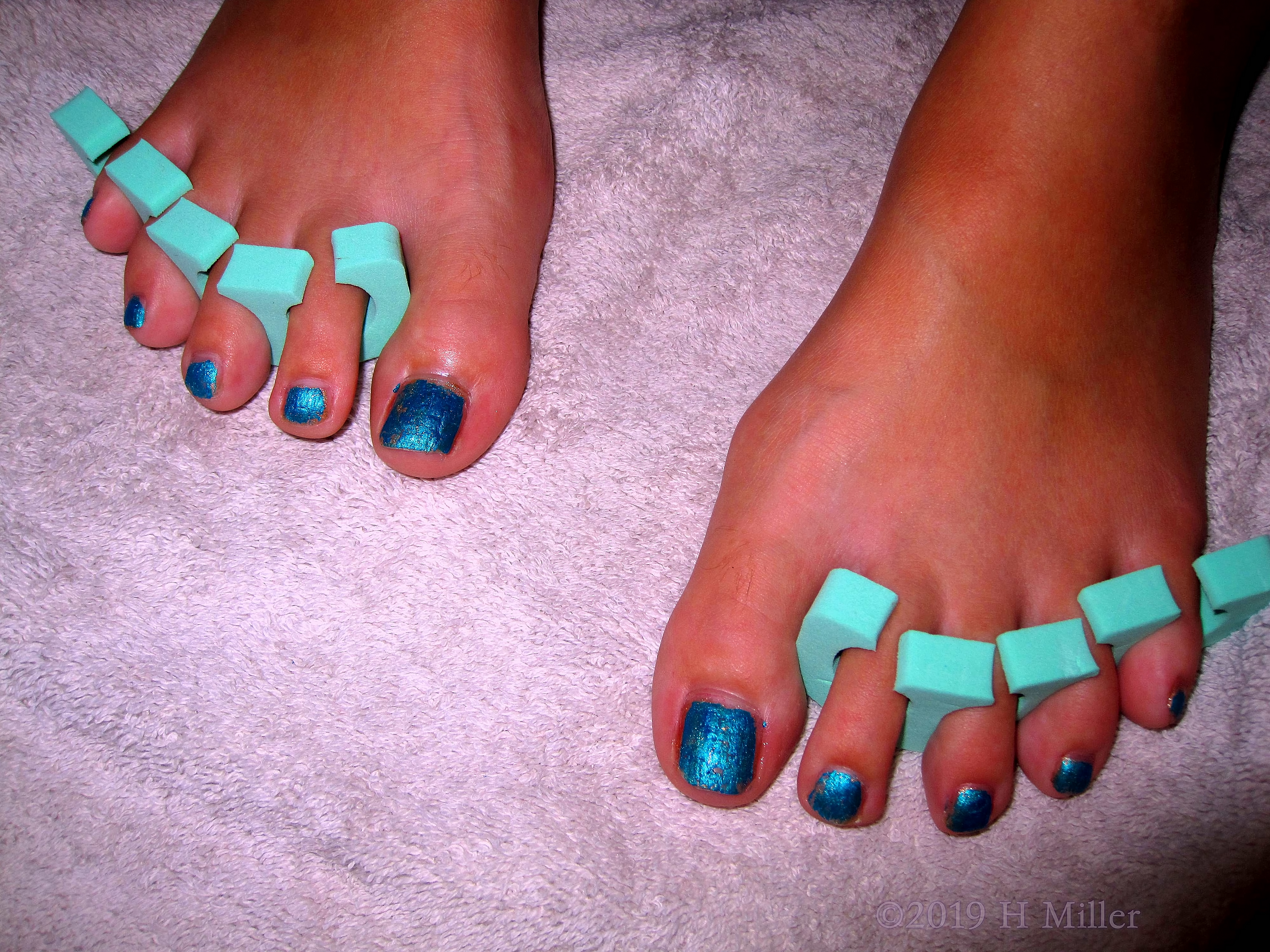 Blue Kids Pedicure Blue Kids Pedicure