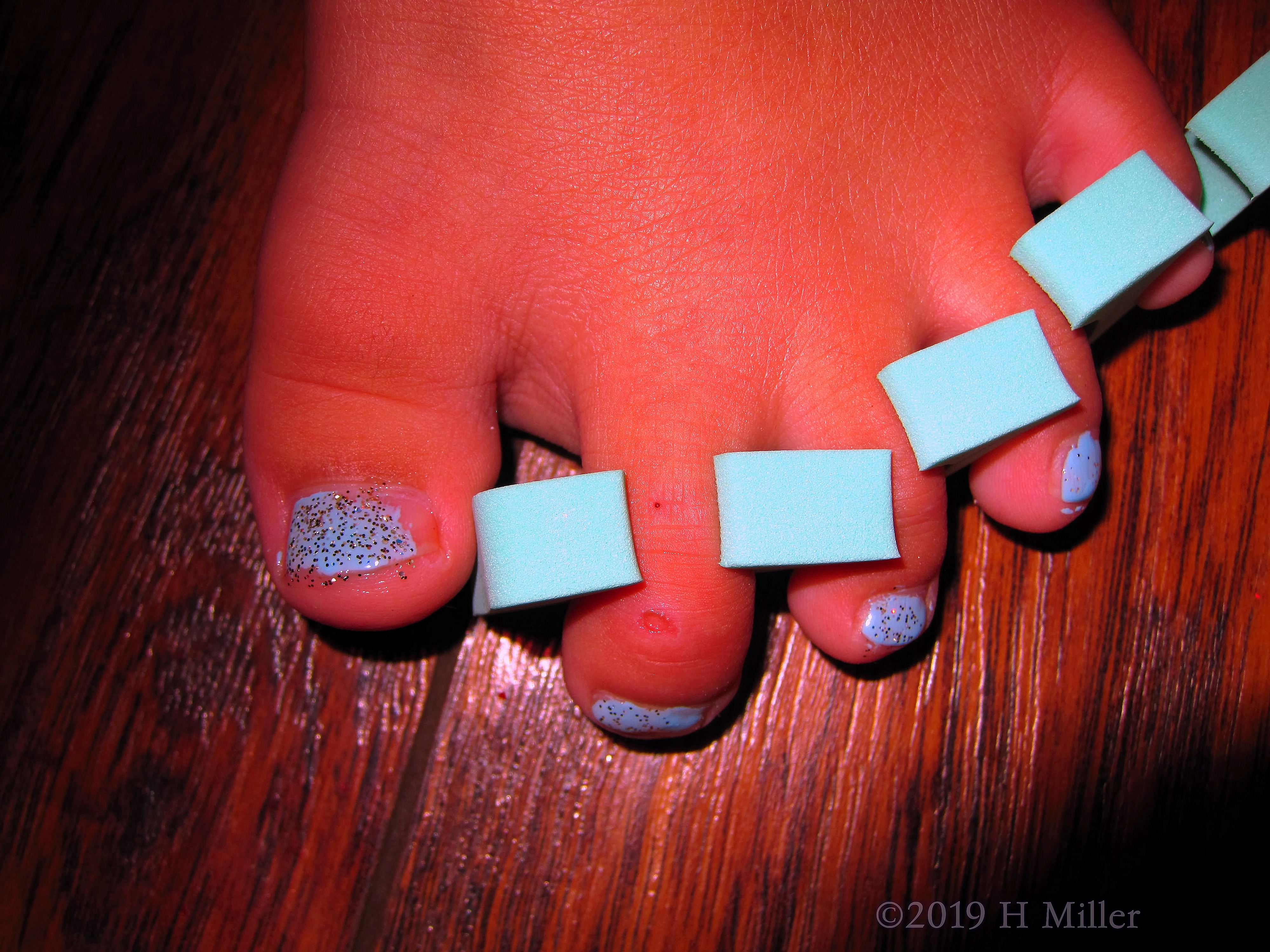 Beautiful Mini Pedi Nail Creation