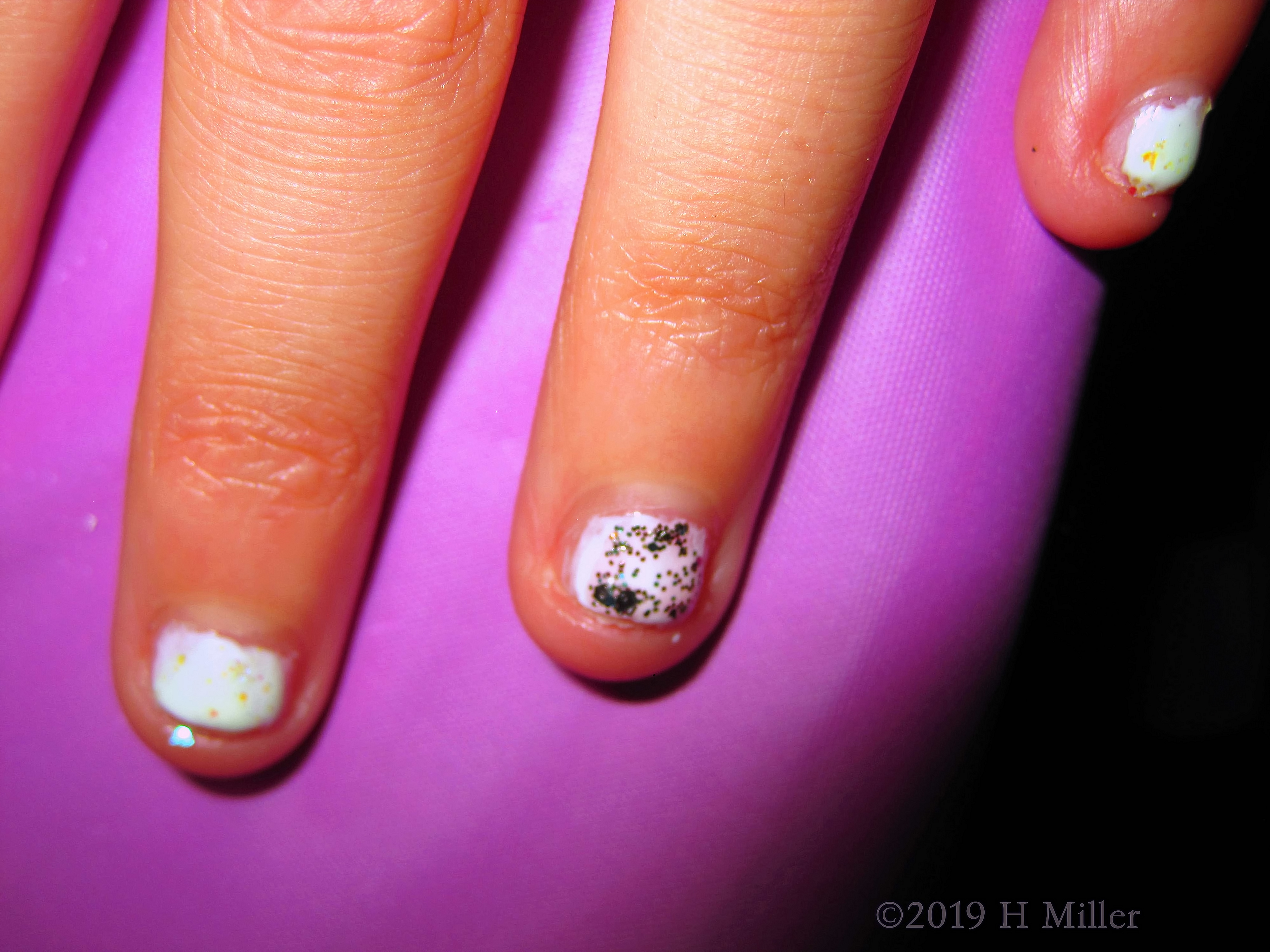 Close Up Of Accent Nail Desig