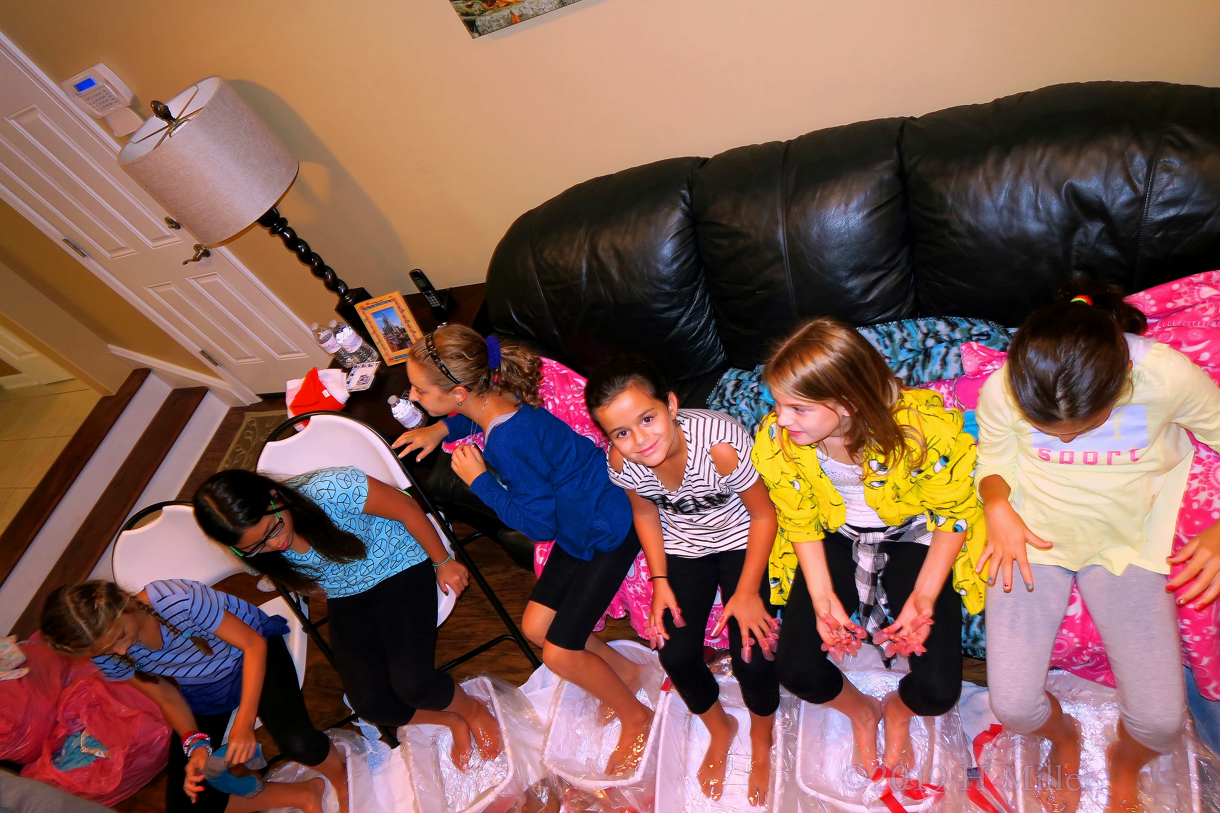 Overhead Shot Of Mini Pedi Station Overhead Shot Of Mini Pedi Station