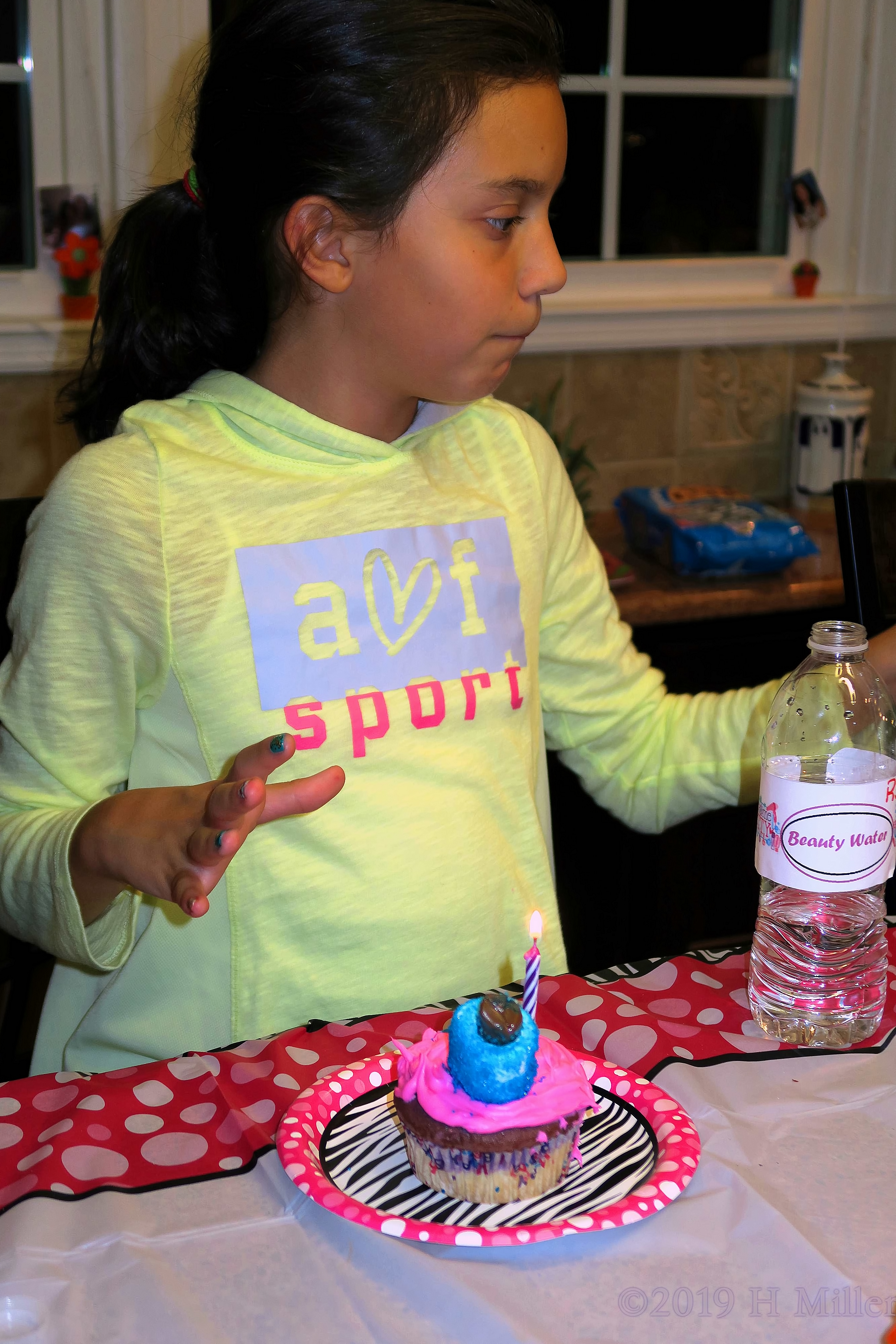 Racquel And Her Birthday Cupcake 