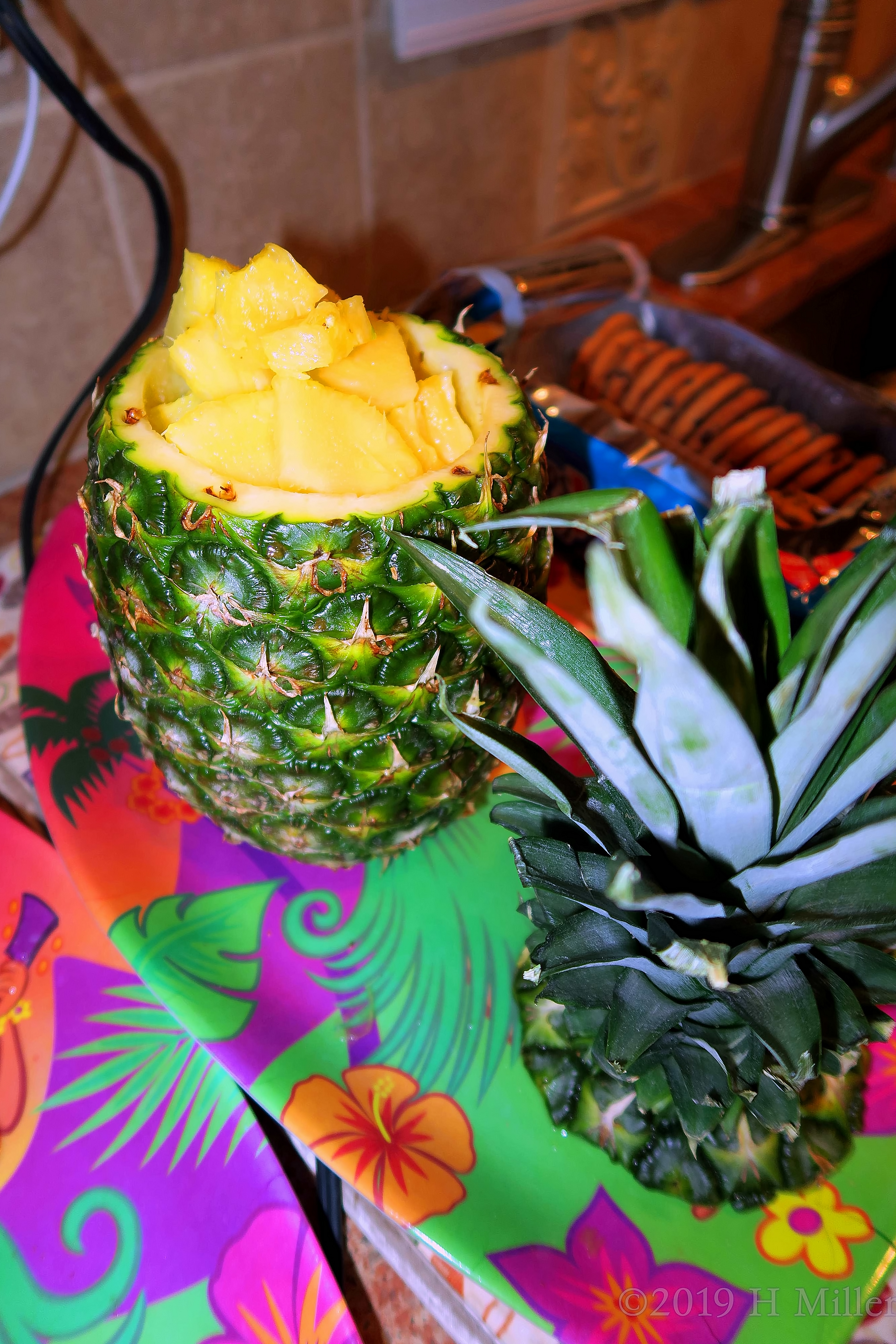 Sweet And Juicy Pineapple For Chocolate Dipping!