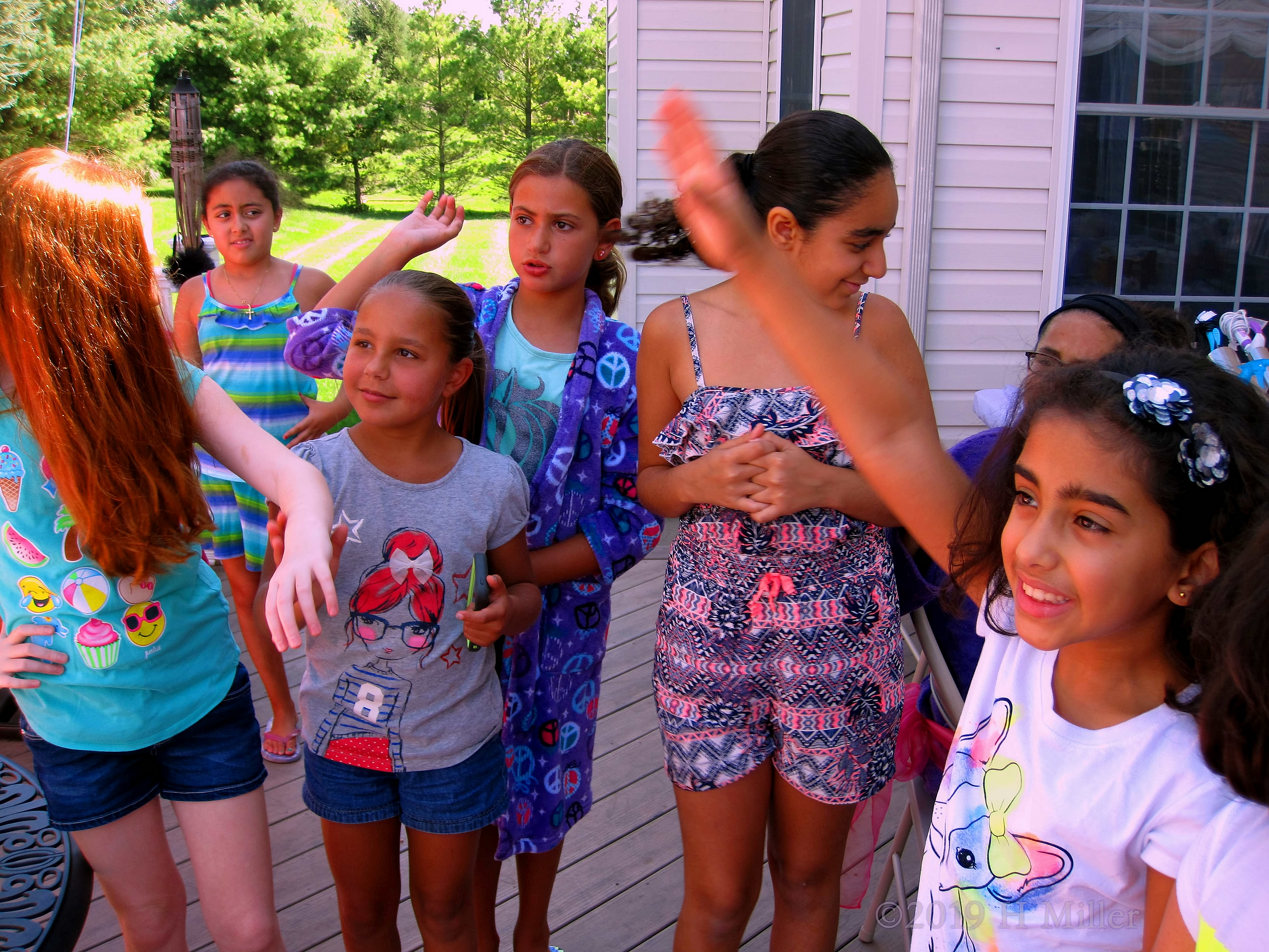 Birthday Girl Enjoying Her Spa Party With Her Friends Birthday Girl Enjoying Her Spa Party With Her Friends