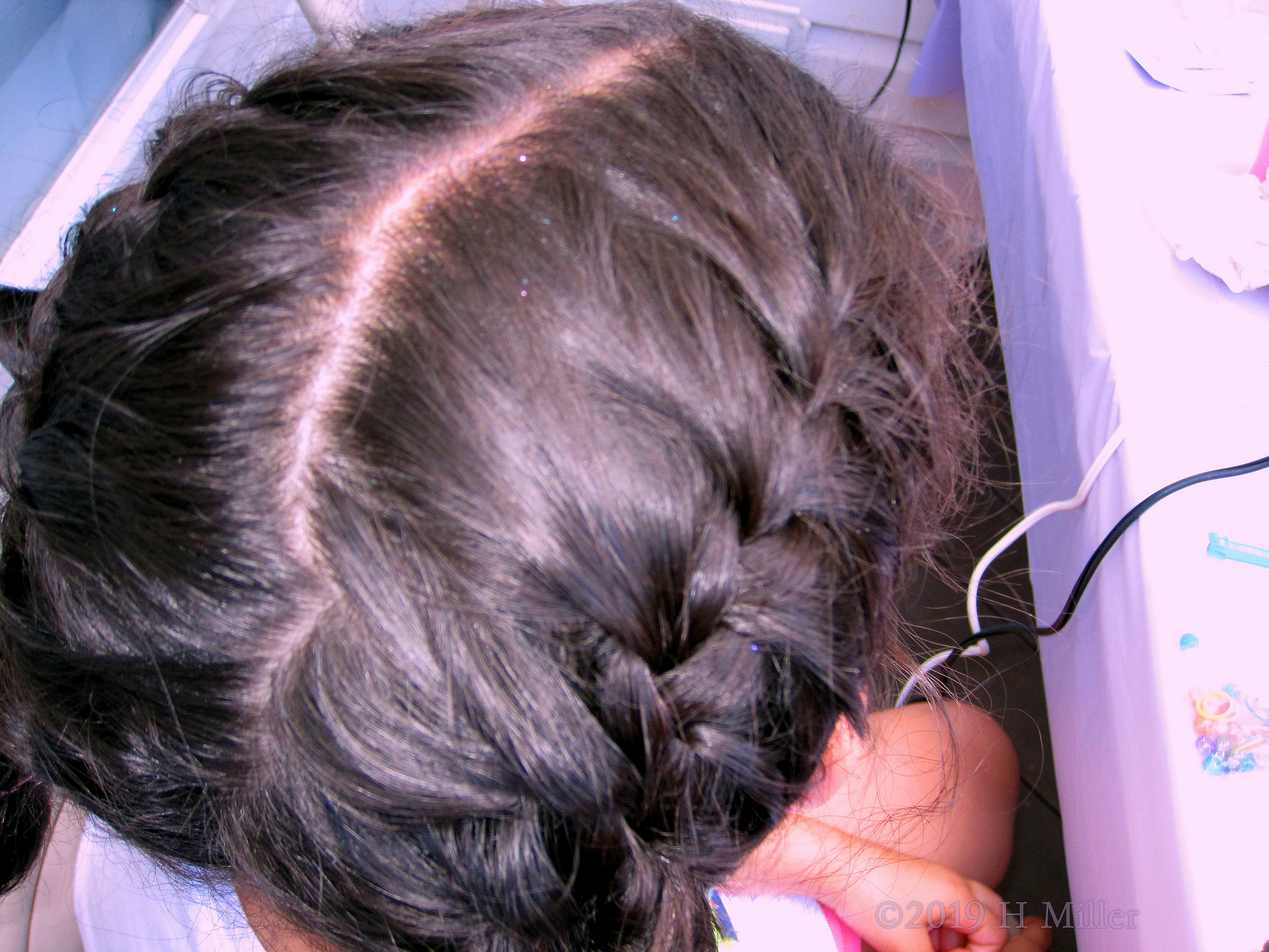 Close Up Of French Braid Hairstyle Close Up Of French Braid Hairstyle