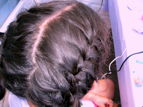 Close Up Of French Braid Hairstyle Close Up Of French Braid Hairstyle