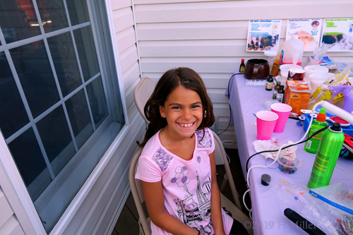 Party Guest Getting Kids Hairstyle! 