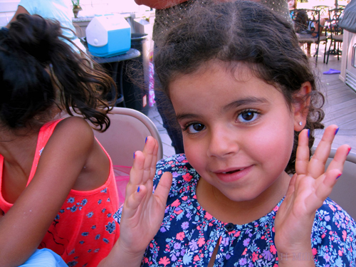 Party Guest Showing Of Her Nail Art Design Party Guest Showing Of Her Nail Art Design