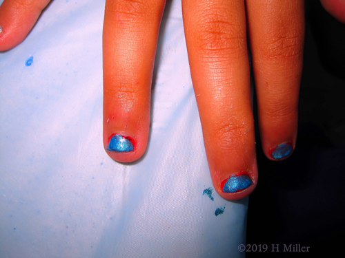 Red And Blue Nail Shatter Kids Mini Mani Red And Blue Nail Shatter Kids Mini Mani