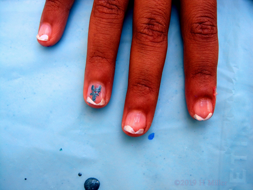 Simple Yet Elegant French Manicure With An A Nail Art Design Simple Yet Elegant French Manicure With An A Nail Art Design