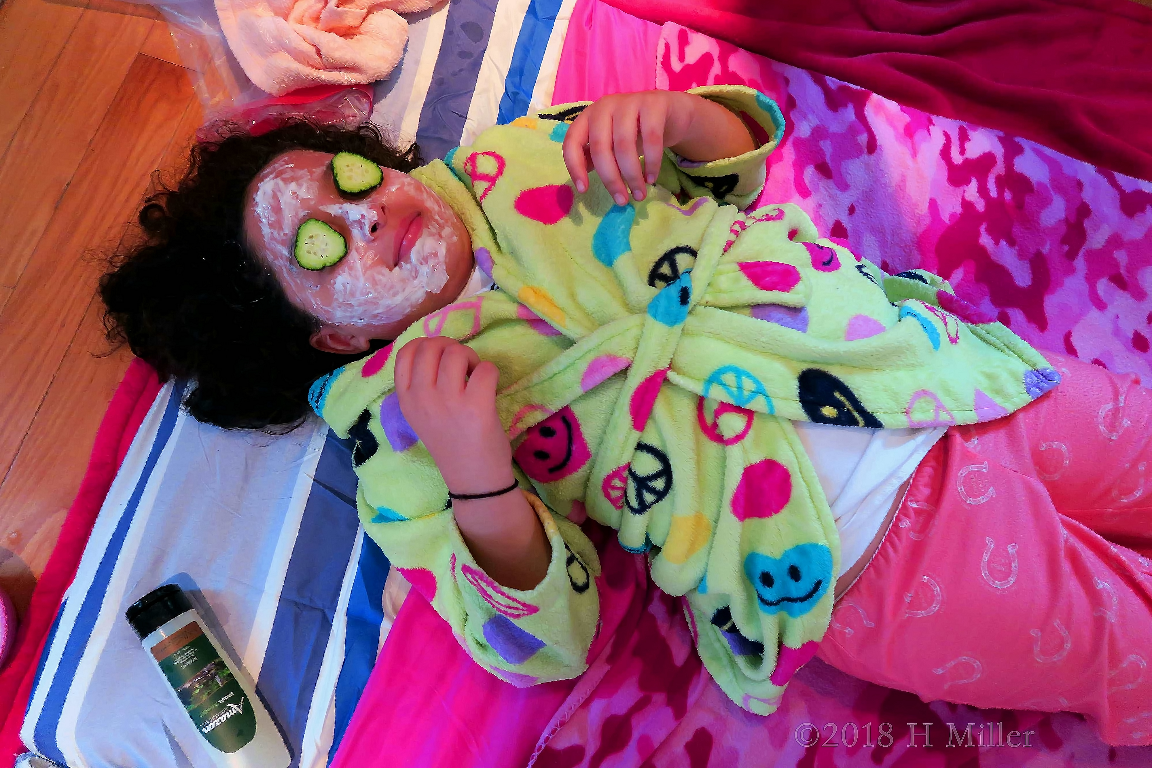 Calm And Relaxed During Her Facial! 