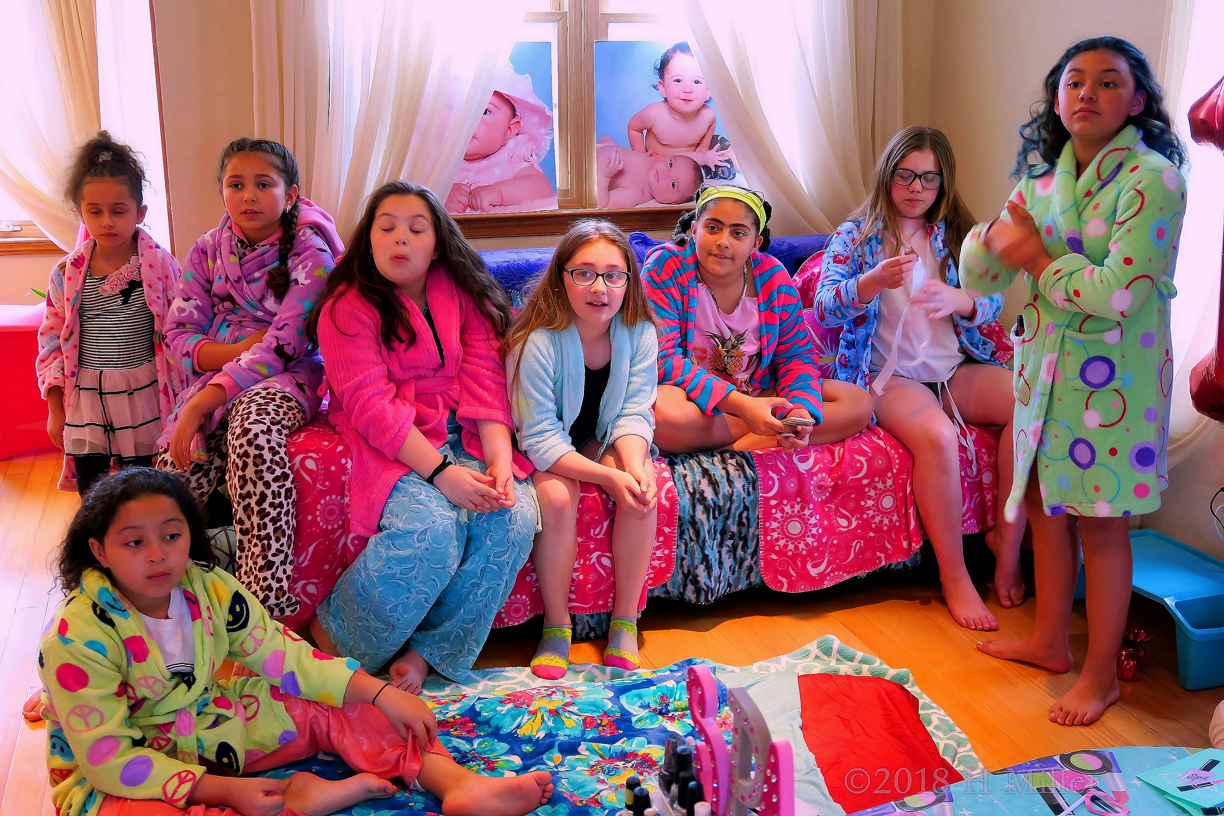 The Girls Hanging Out In The Spa Party Area! The Girls Hanging Out In The Spa Party Area!