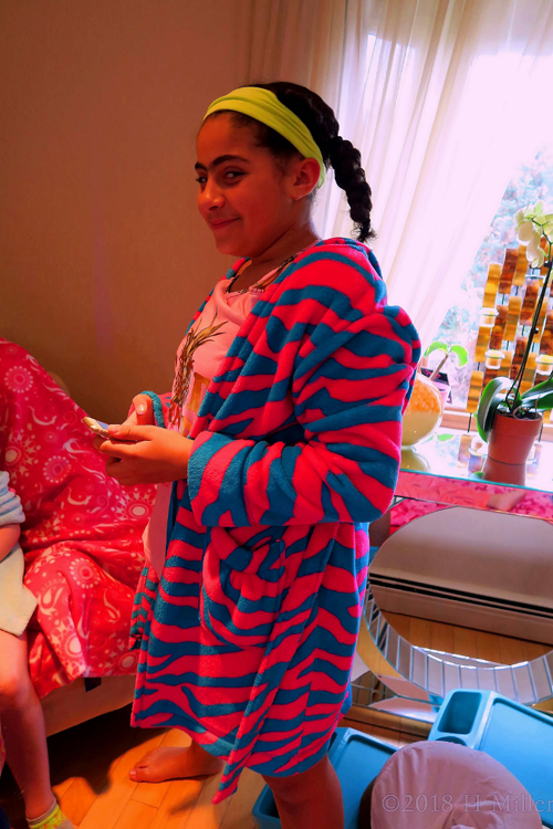 Happy After Getting Her Favourite Spa Robe On! Happy After Getting Her Favourite Spa Robe On!