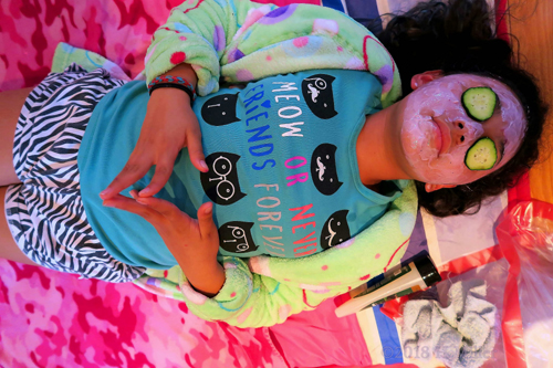 Relaxing During Her Kids Facial! Relaxing During Her Kids Facial!