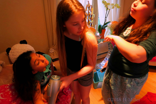 Temporary Jagua Tattoo Drying In Progress! Temporary Jagua Tattoo Drying In Progress!