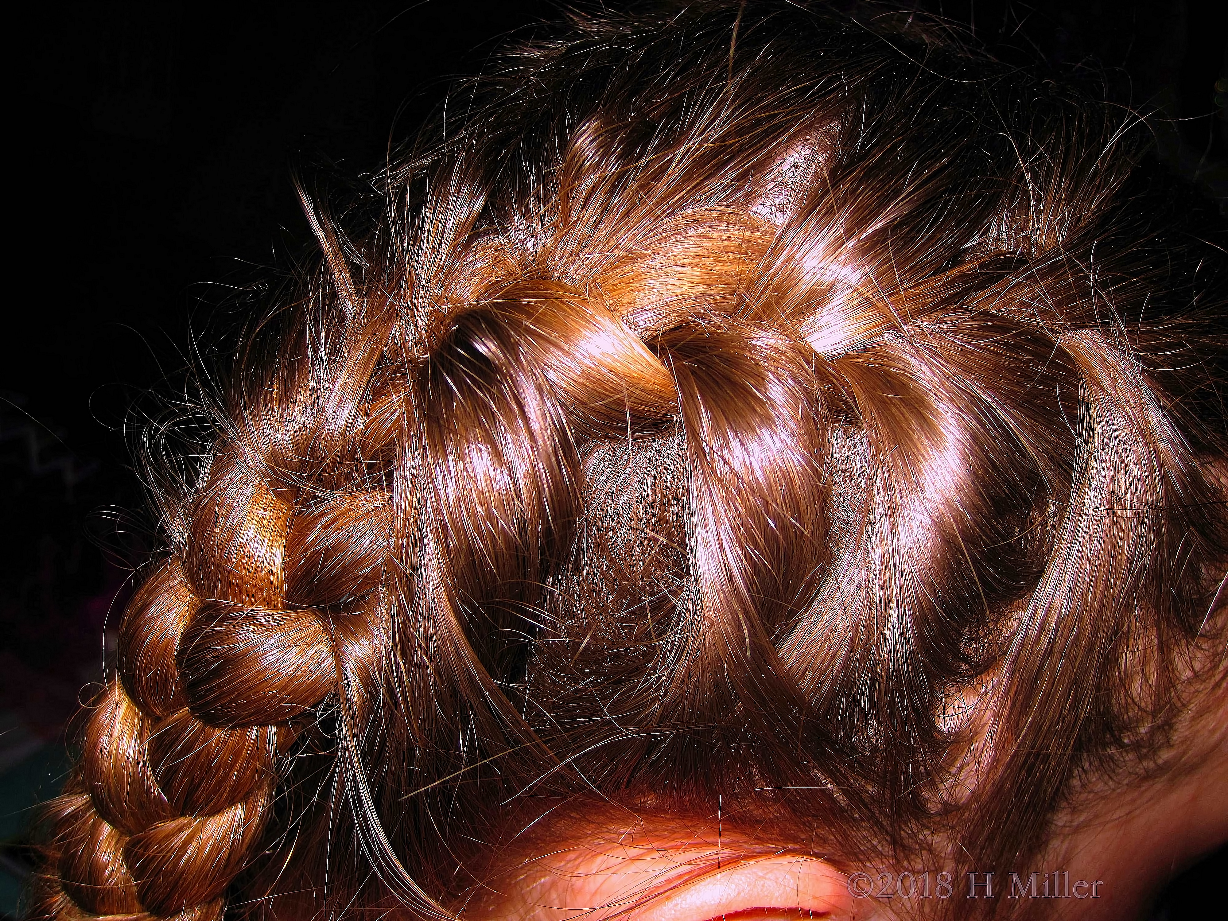 A Close Look At The Inside Out French Braid Girls Hairstyle, Looks Great! 