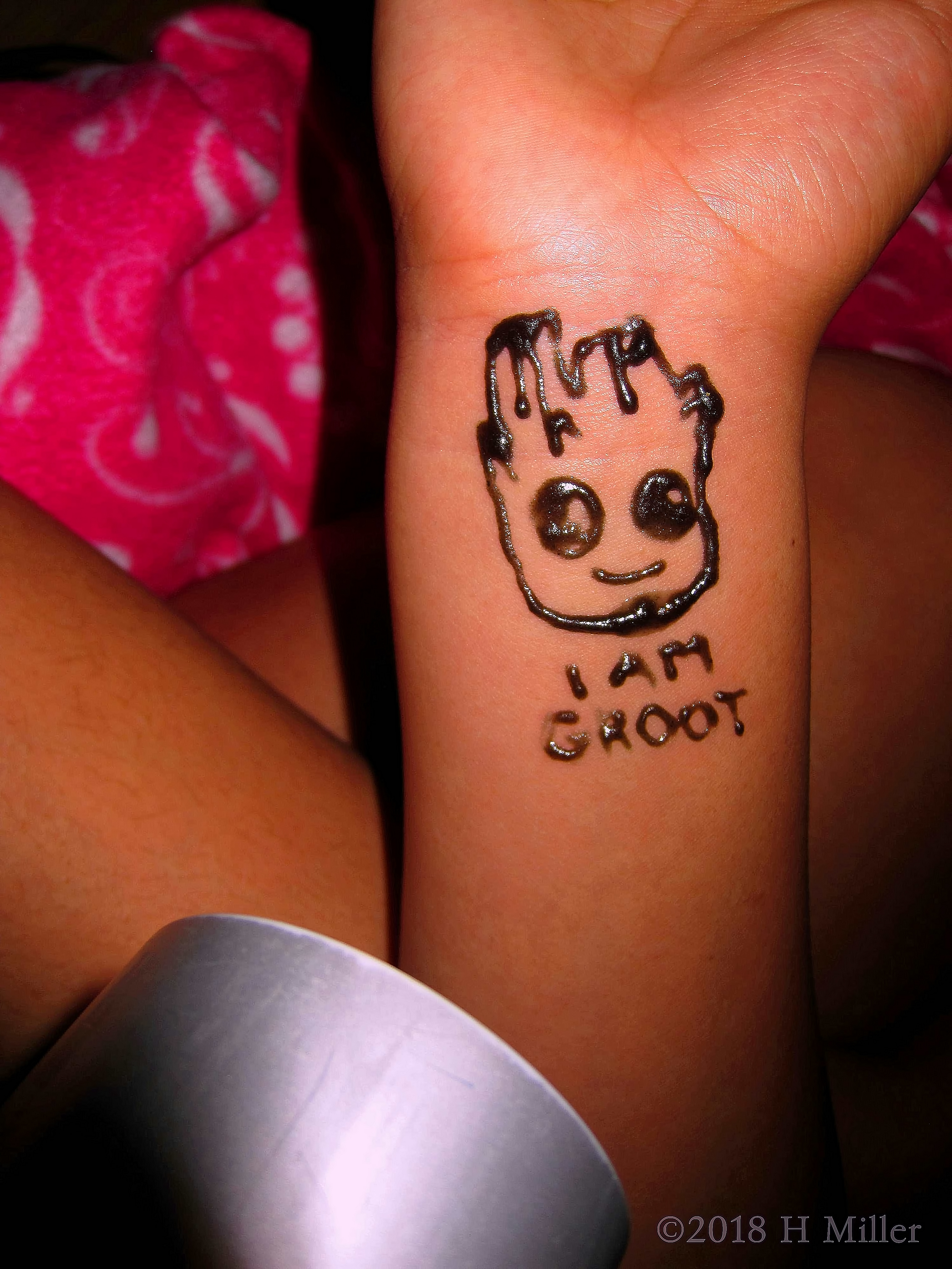 Another Closeup Of This Super Cool Jagua Temporary Tattoo! Another Closeup Of This Super Cool Jagua Temporary Tattoo!