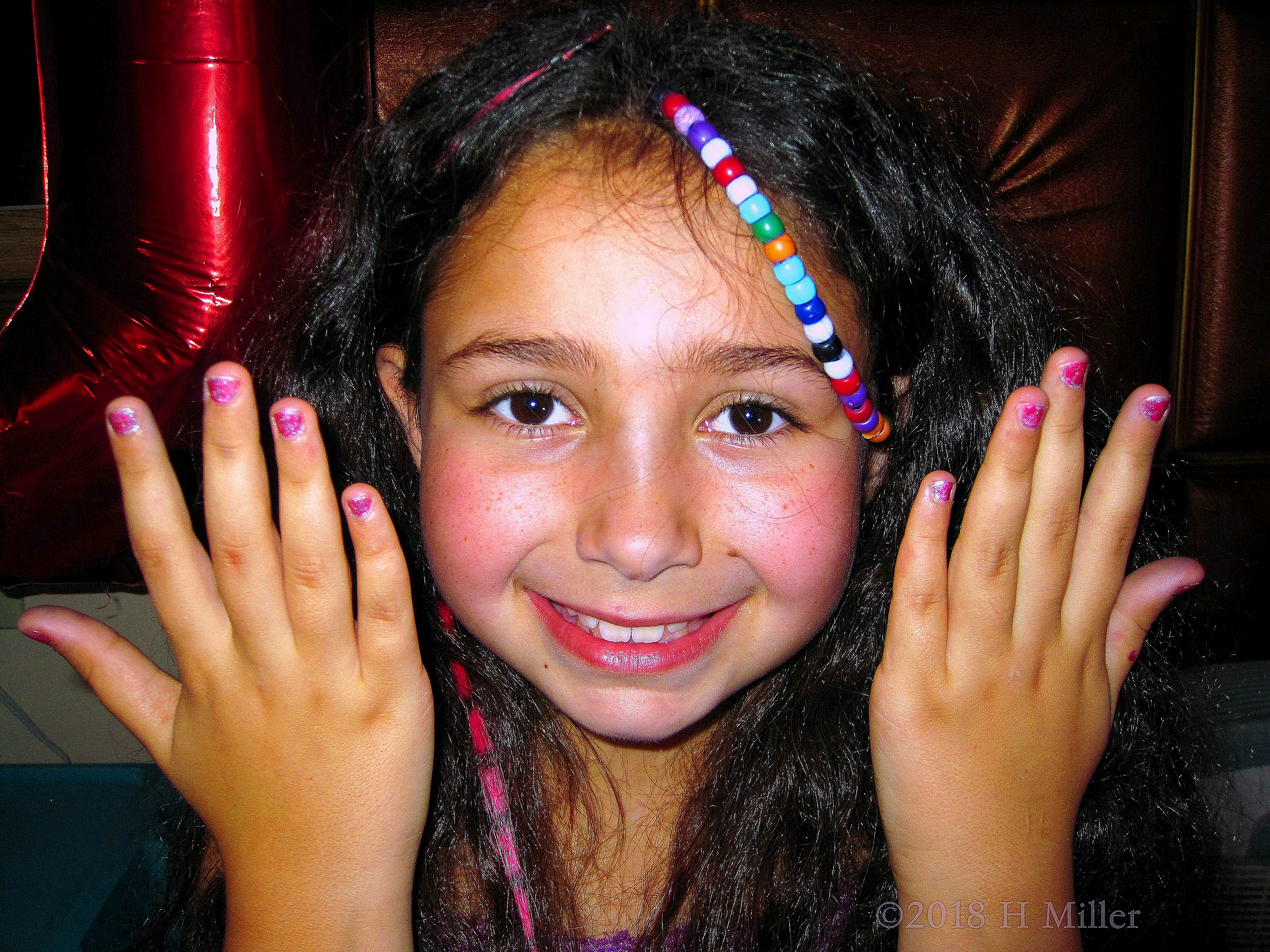 Birthday Girl Loves Her Kids Mini Manicure. 