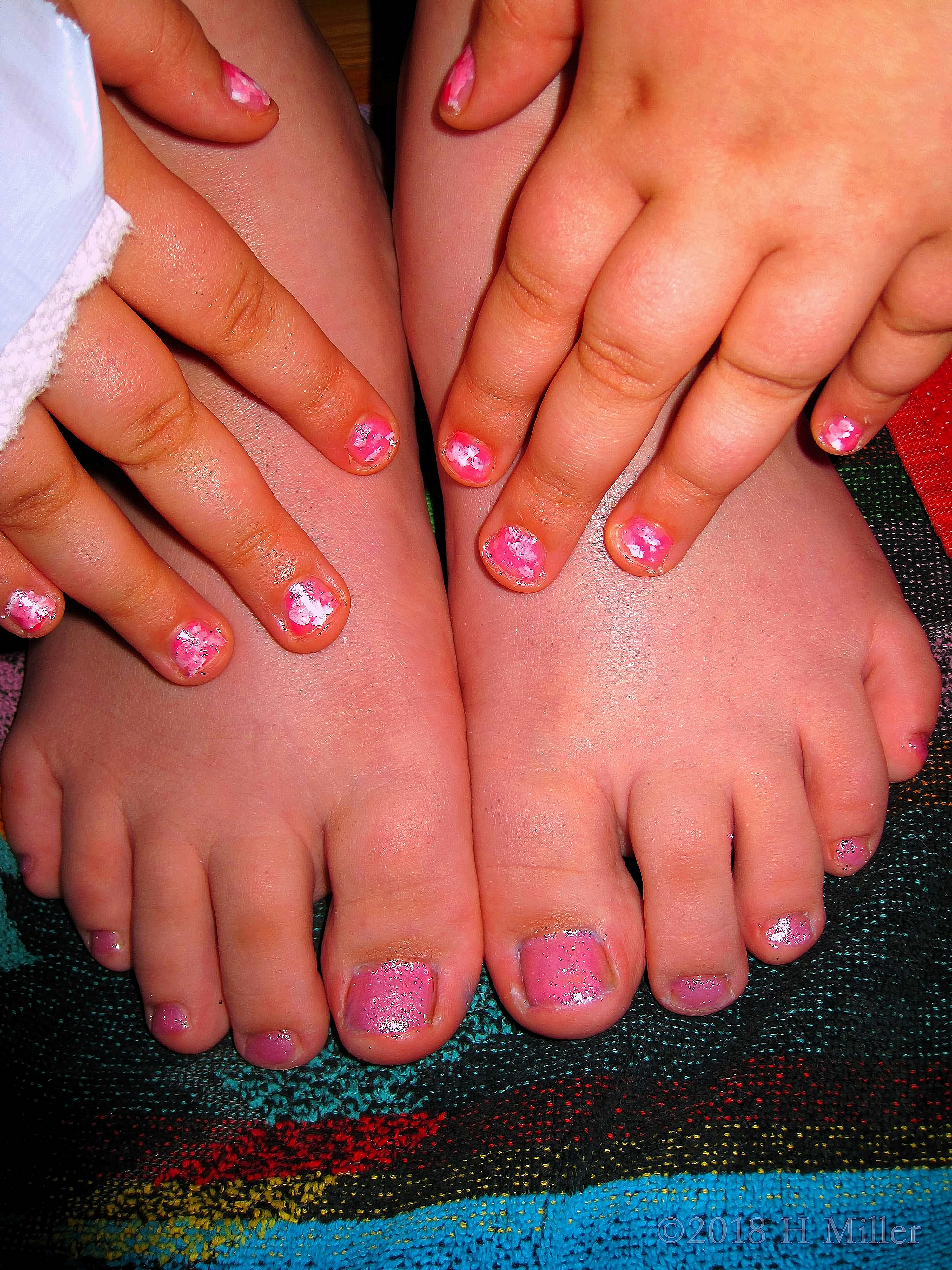 Pretty Pink Kids Manicure And Pedicure! Pretty Pink Kids Manicure And Pedicure!