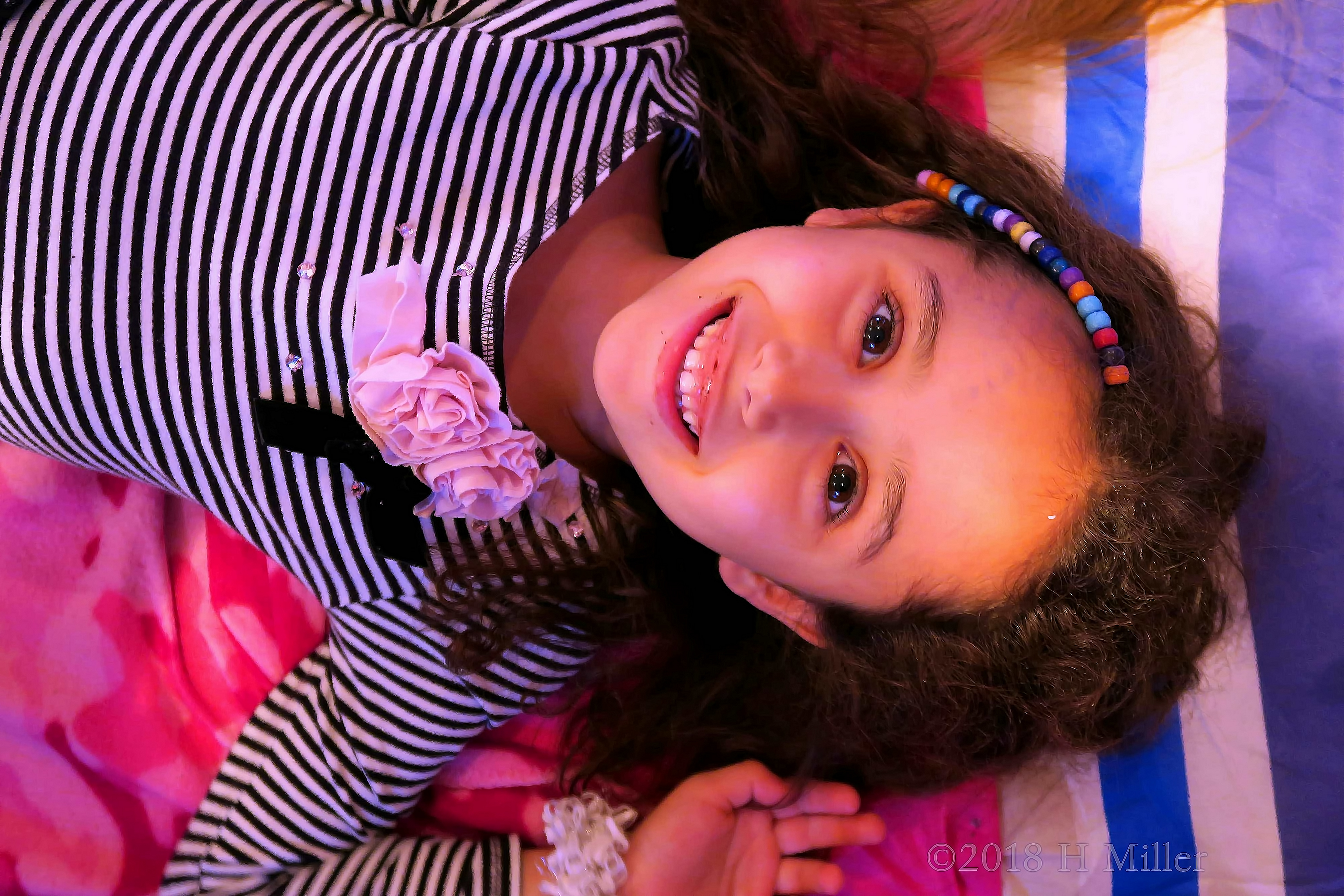 Smiling Pic Taken From Above, Right Before Her Kids Facial! Smiling Pic Taken From Above, Right Before Her Kids Facial!