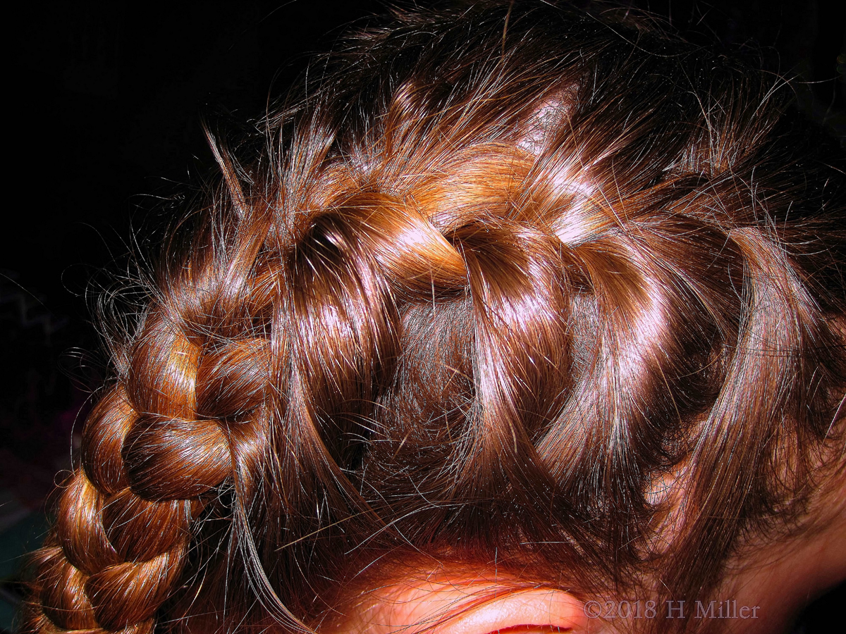 A Close Look At The Inside Out French Braid Girls Hairstyle, Looks Great!