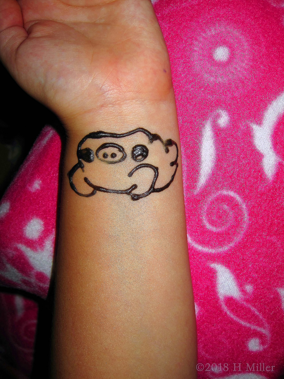 Cute Piggy Jagua Tattoo! Cute Piggy Jagua Tattoo!