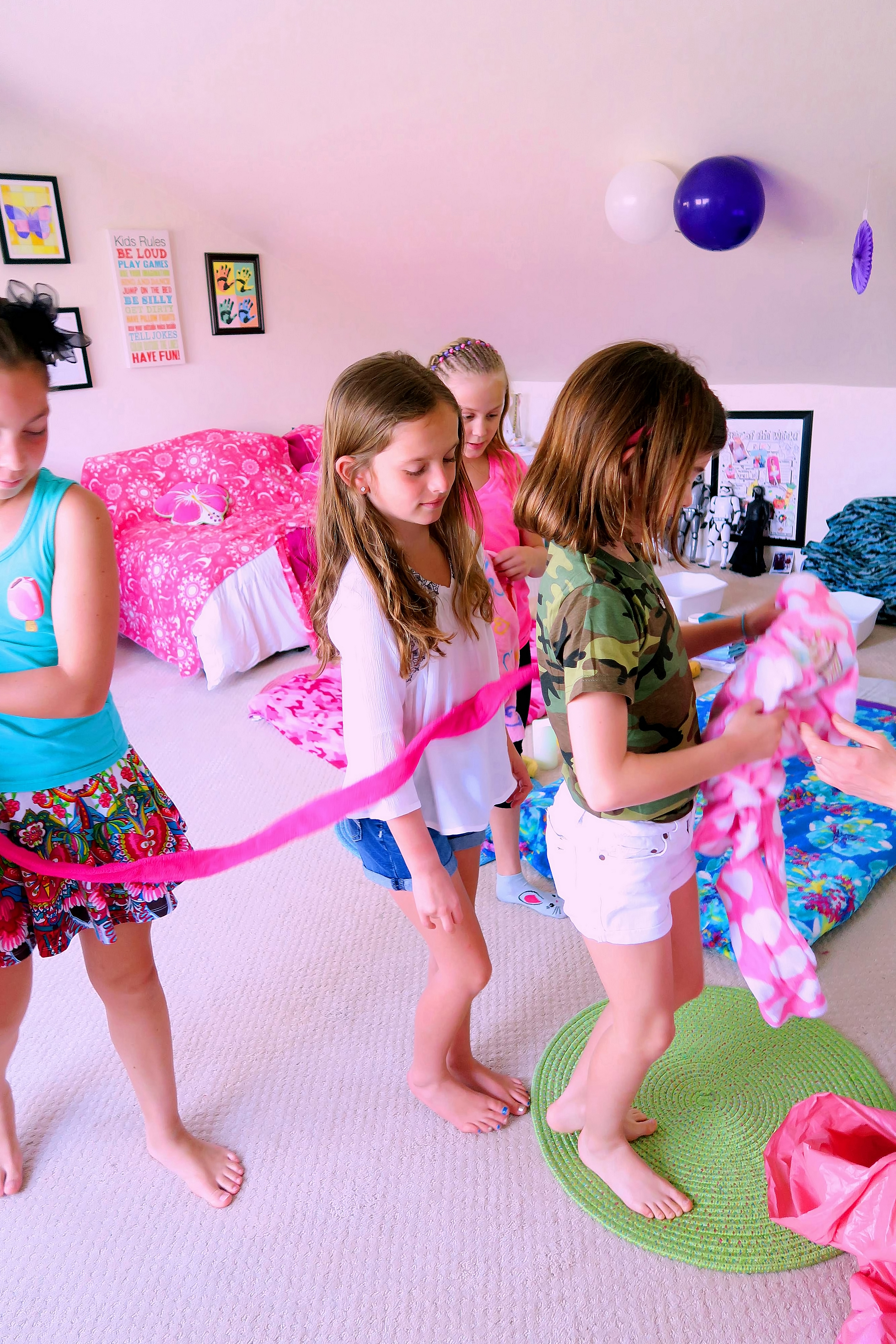 A Pink With White Hearts Spa Robe. A Pink With White Hearts Spa Robe.