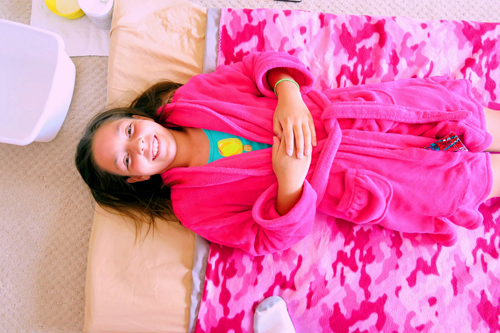 About To Begin Her Facial Activity. About To Begin Her Facial Activity.