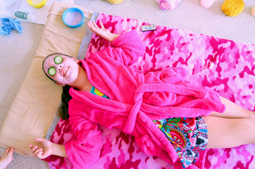 Feeling The Worries Drift Away During The Kids Facial. Feeling The Worries Drift Away During The Kids Facial.