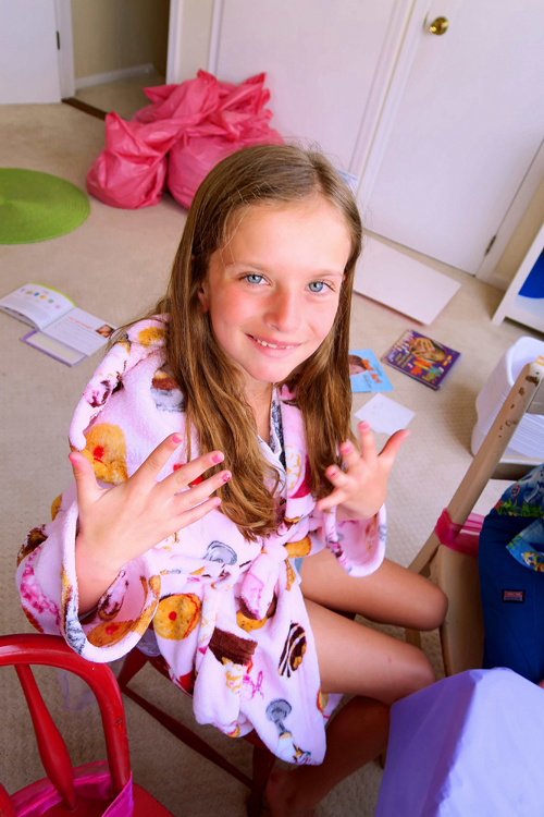 Happy With Her Kids Mani Complete With Donut Designs!! Happy With Her Kids Mani Complete With Donut Designs!!