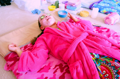 Taking A Much Needed Spa Break. Kids Get Stressed, Too! Taking A Much Needed Spa Break. Kids Get Stressed, Too!