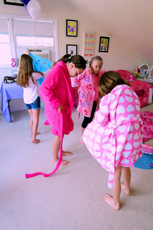 The Girls Putting On Their Robes. The Girls Putting On Their Robes.