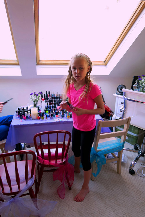 Riley Picking A Polish For Her Pedi. Riley Picking A Polish For Her Pedi.