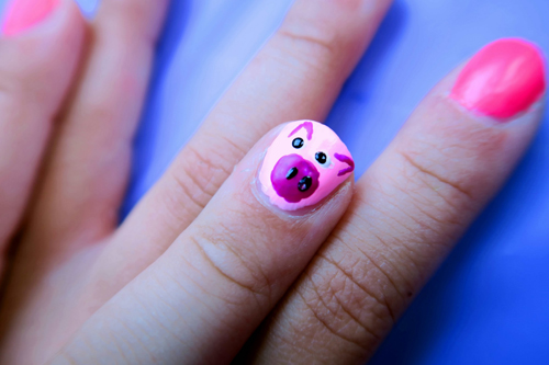 This Little Piggy! SUPER Close Up Of Kids Piggy Nail Art! This Little Piggy! SUPER Close Up Of Kids Piggy Nail Art!