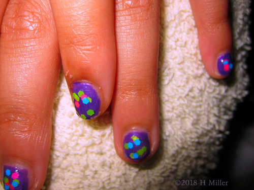 Close Up Shot Of Pretty Kids Manicure! Close Up Shot Of Pretty Kids Manicure!