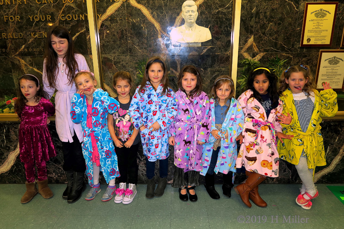 Fun Kids Spa Party Robes Photo Before The Spa Services Begin! 