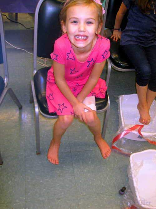 Happy Camper Enjoying Her Kids Spa Day Experience! Happy Camper Enjoying Her Kids Spa Day Experience!