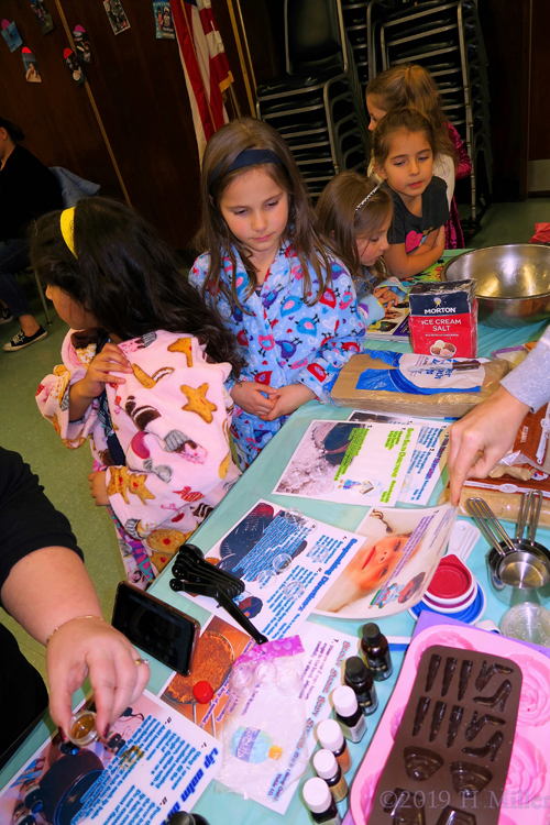 Party Guests Getting Ready To Make Crafts For Kids To Take Home!