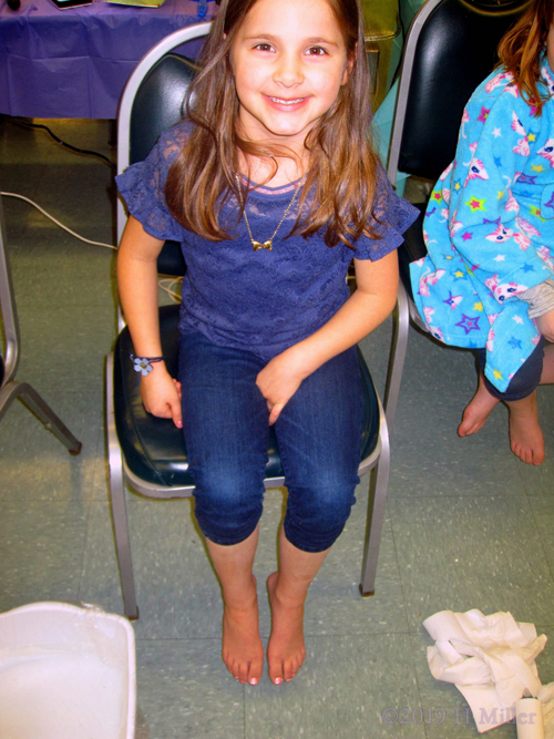 She Loves Her Mini Kids Pedicure And So Do We!