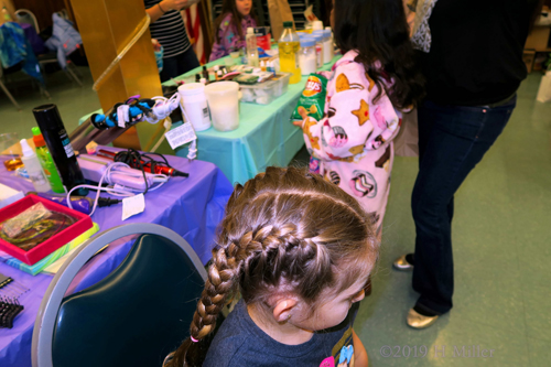 Side View Of French Braid Children's Hairstyle