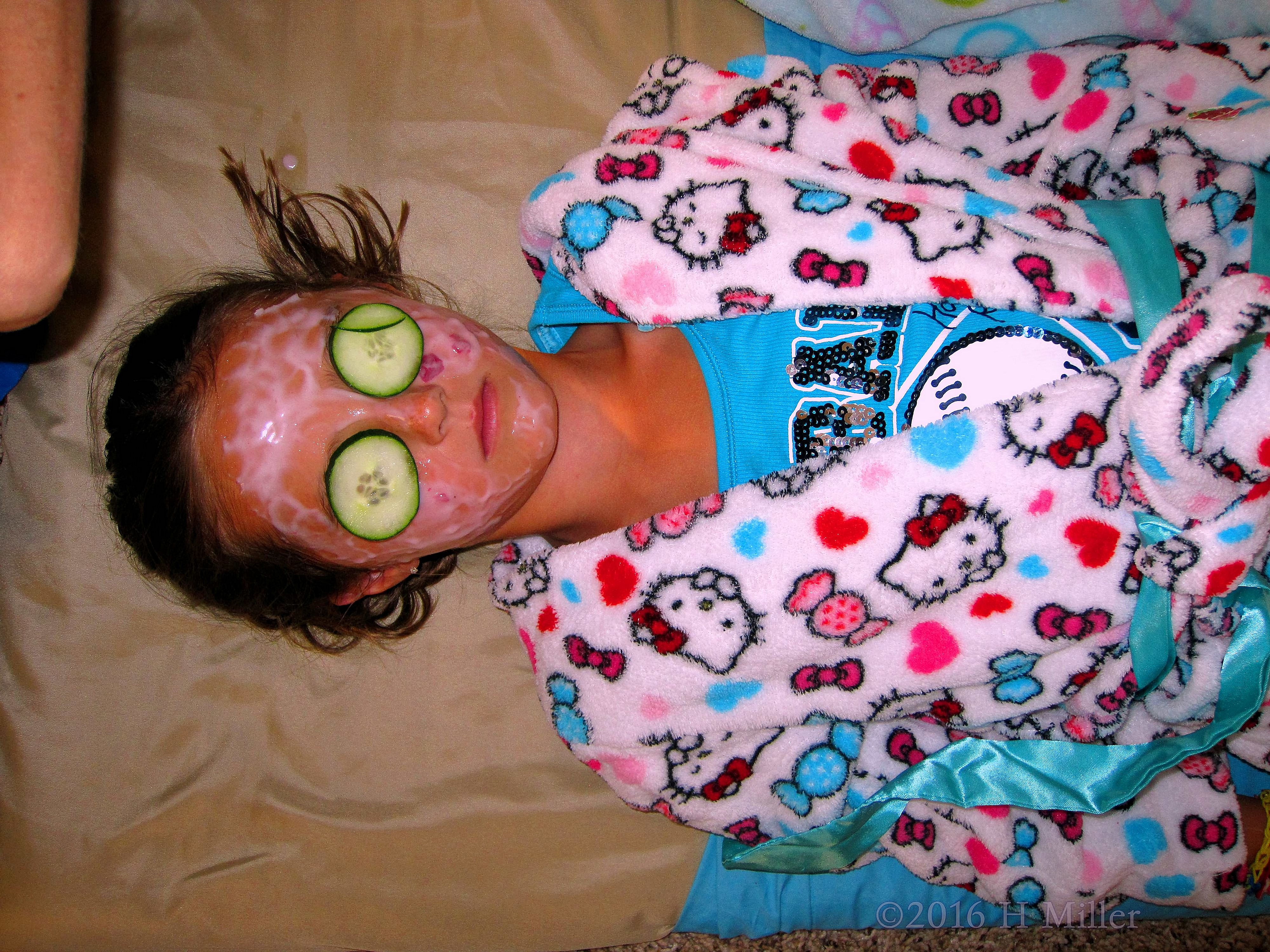 Relaxing In Her Homemade Strawberry Facial Relaxing In Her Homemade Strawberry Facial