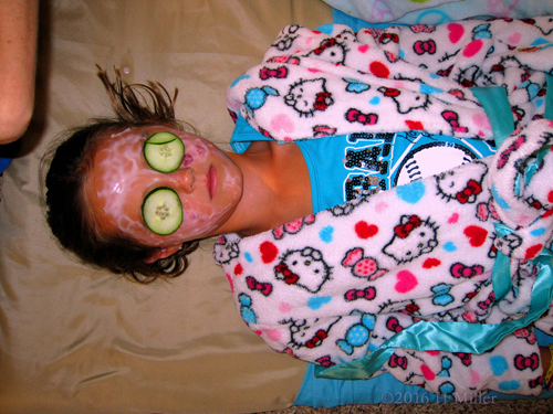 Relaxing In Her Homemade Strawberry Facial Relaxing In Her Homemade Strawberry Facial