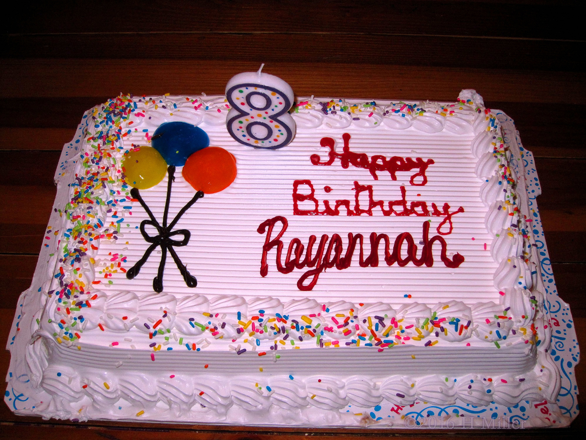 Cute Eighth Birthday Cake 