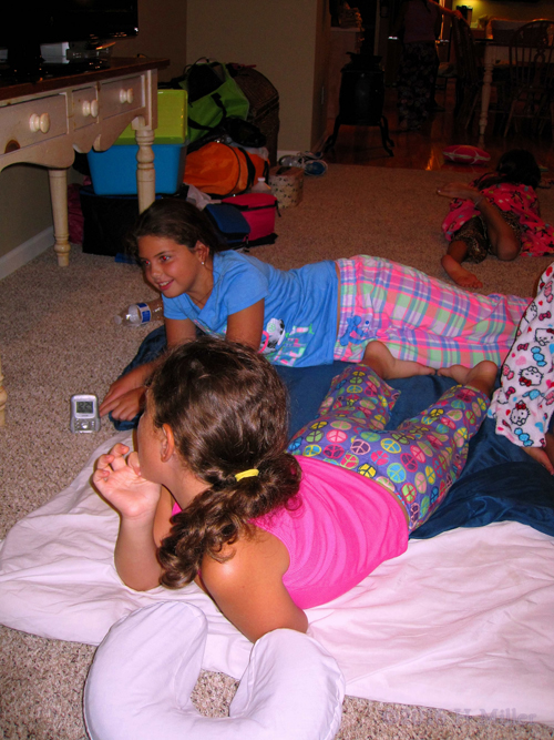 Chatting After Her Kids Massage. Chatting After Her Kids Massage.