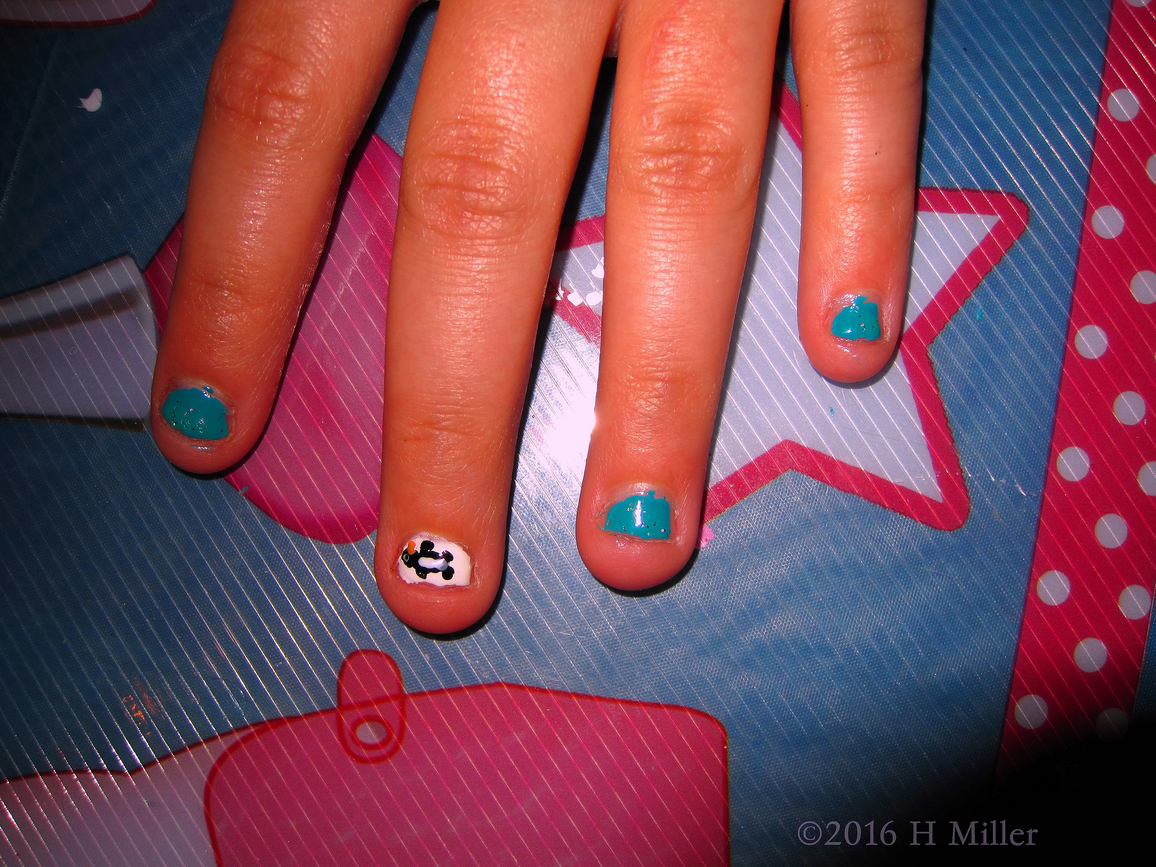 Cute Penguin Nail Art For Kids! Cute Penguin Nail Art For Kids!