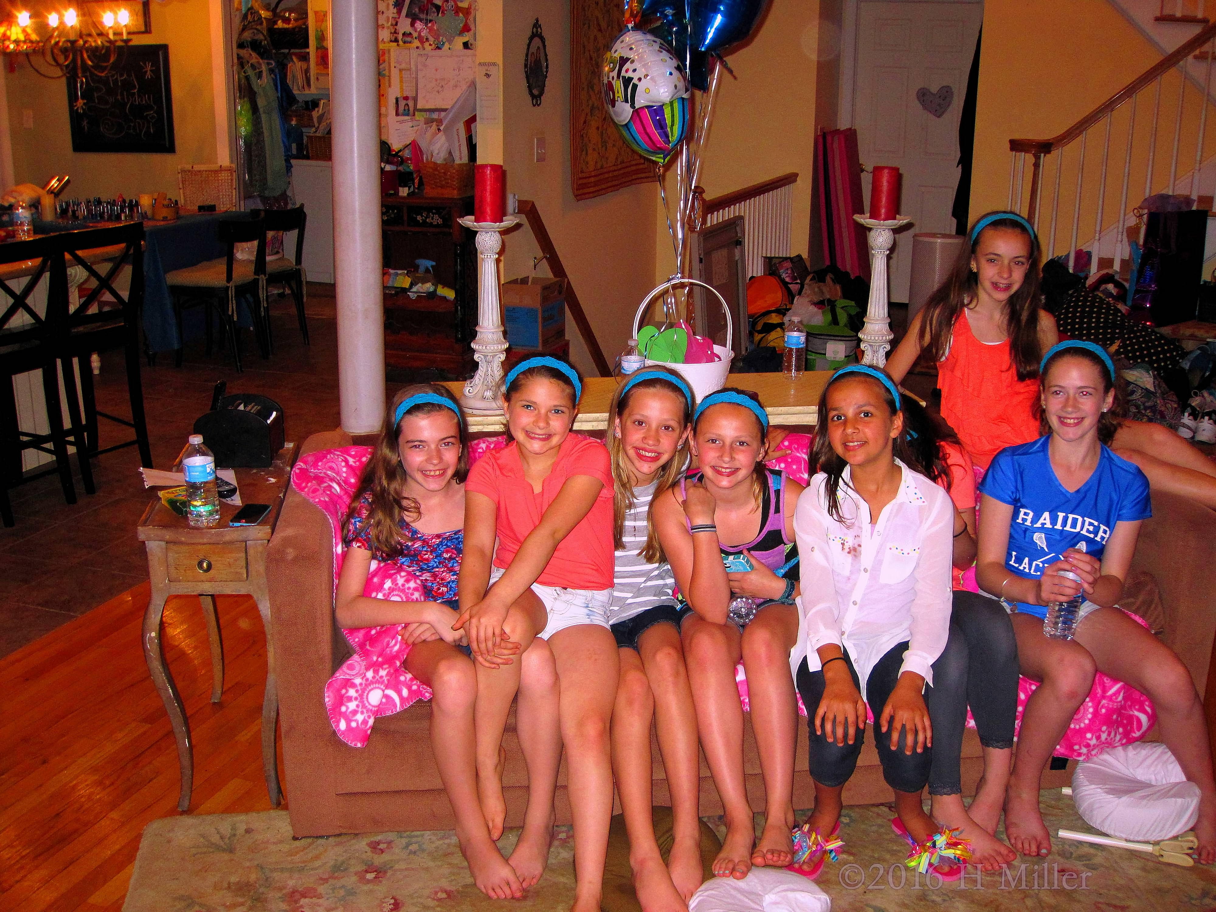 Kids Smiling Together While Posing For A Spa Party Group Pic! Kids Smiling Together While Posing For A Spa Party Group Pic!