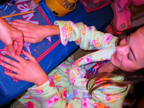 In The Midst Of Her Mini Mani Session! In The Midst Of Her Mini Mani Session!