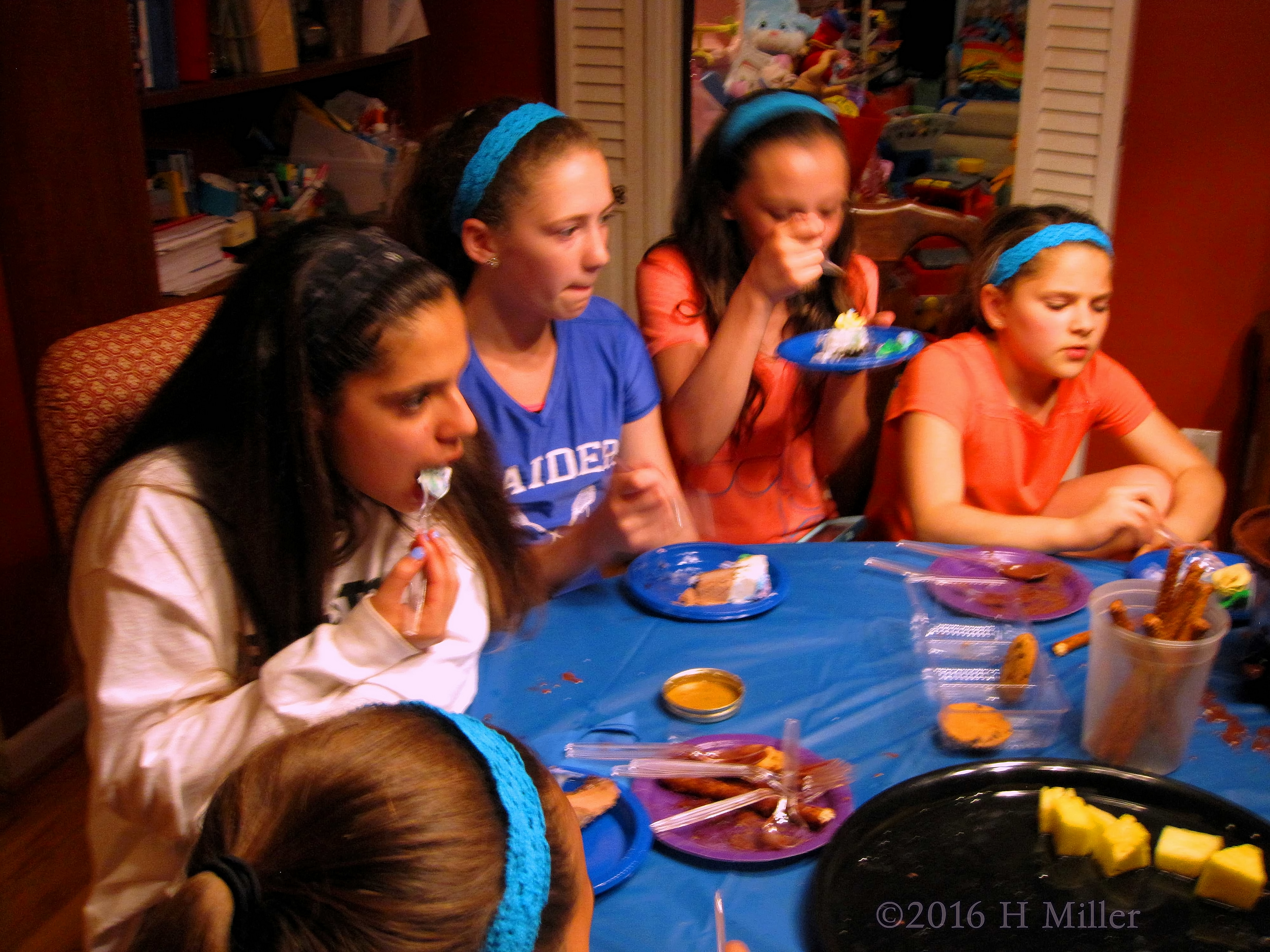 Everyone Enjoys A Piece Of Tasty Birthday Cake. Everyone Enjoys A Piece Of Tasty Birthday Cake.