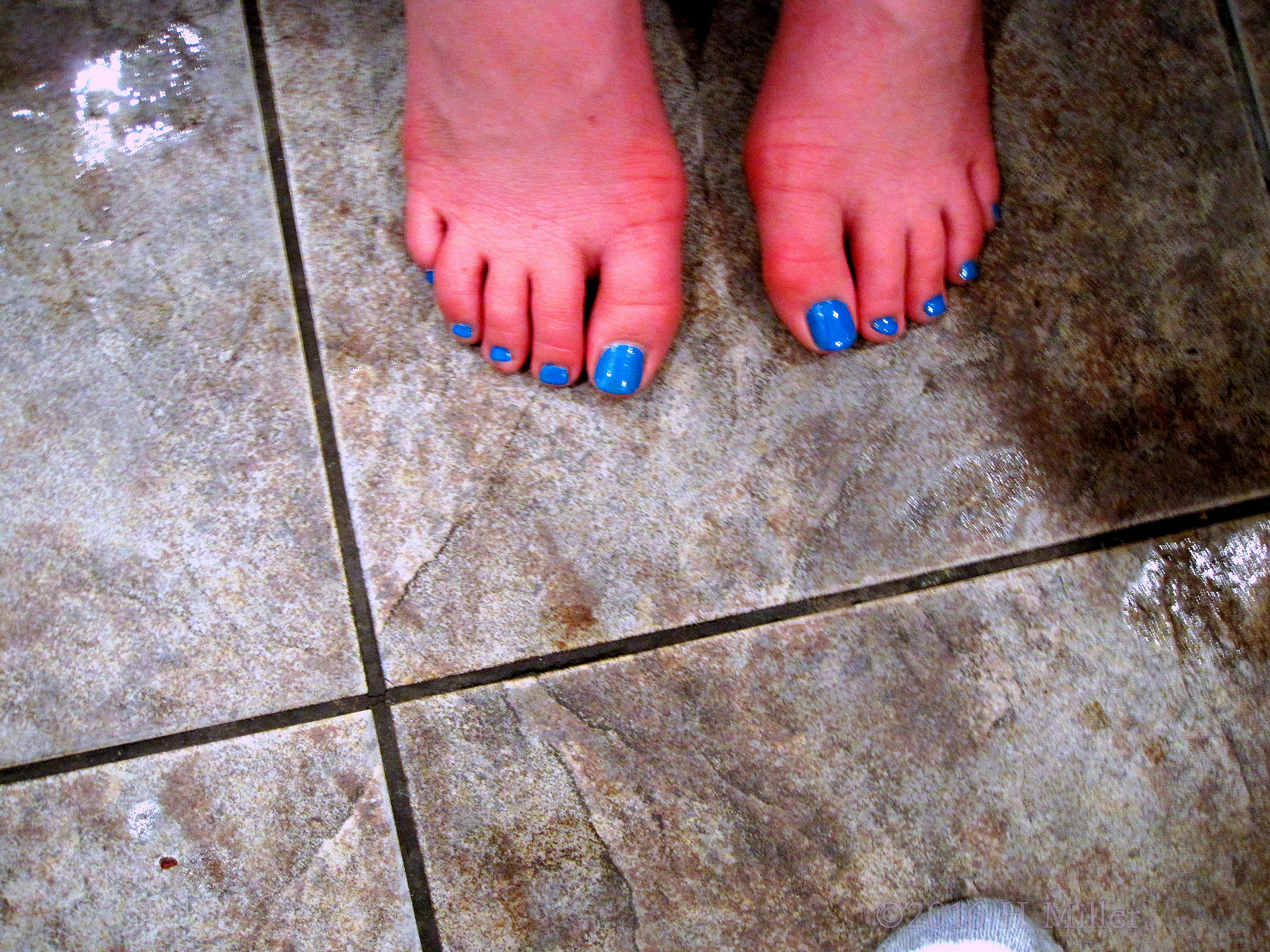 Matte Blue Nail Color For This Kids Pedi Looks Amazing! 