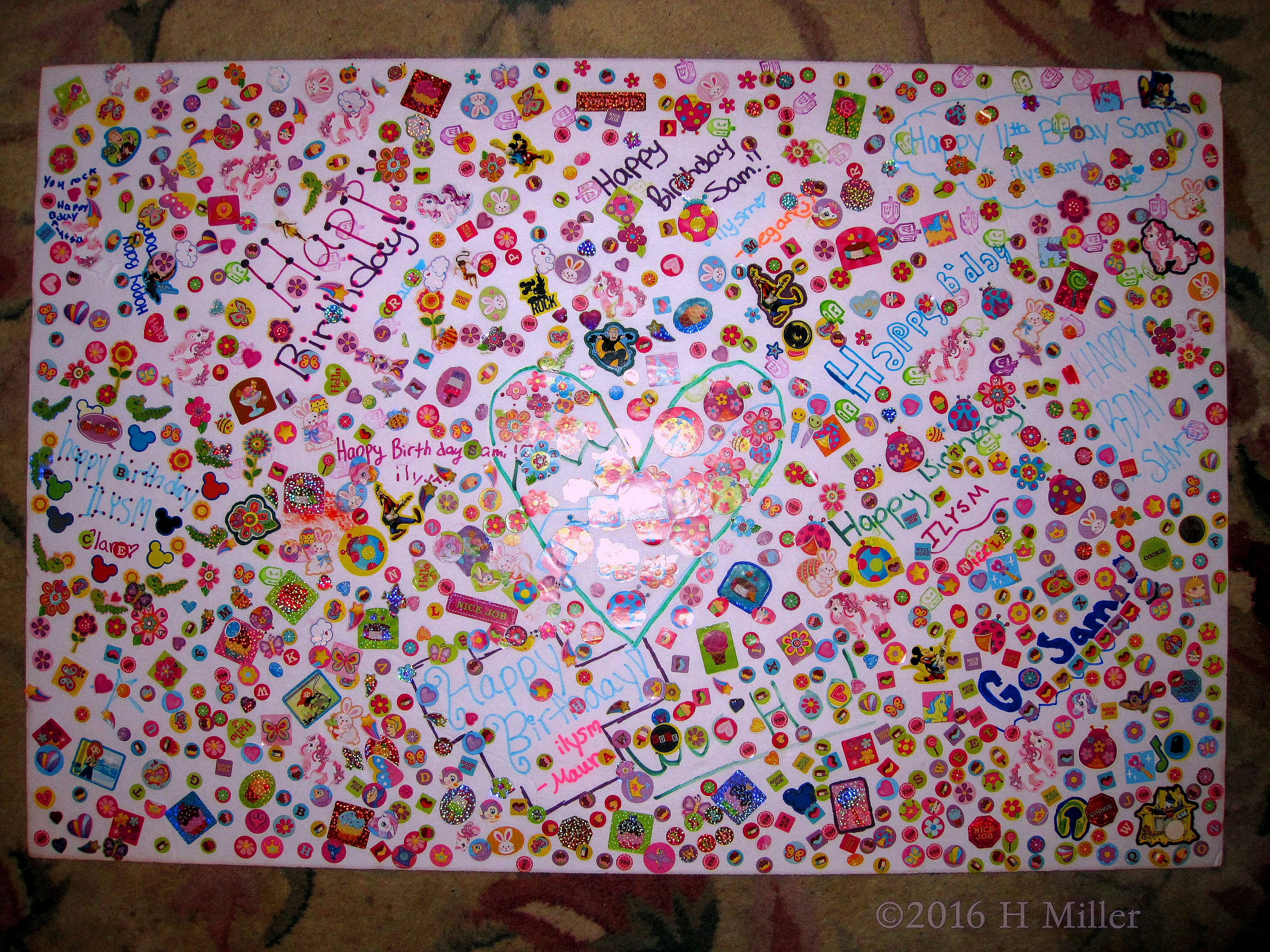 Such A Cute Spa Birthday Card With All Wishes And Lots Of Stickers. Such A Cute Spa Birthday Card With All Wishes And Lots Of Stickers.