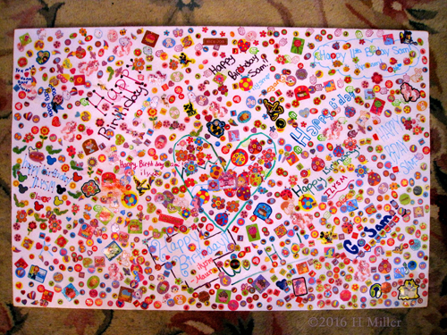 A Final Photo Of The Creative Efforts Made By Sami's Friends On The Spa Birthday Card, Filled With Lovely Birthday Wishes. A Final Photo Of The Creative Efforts Made By Sami's Friends On The Spa Birthday Card, Filled With Lovely Birthday Wishes.